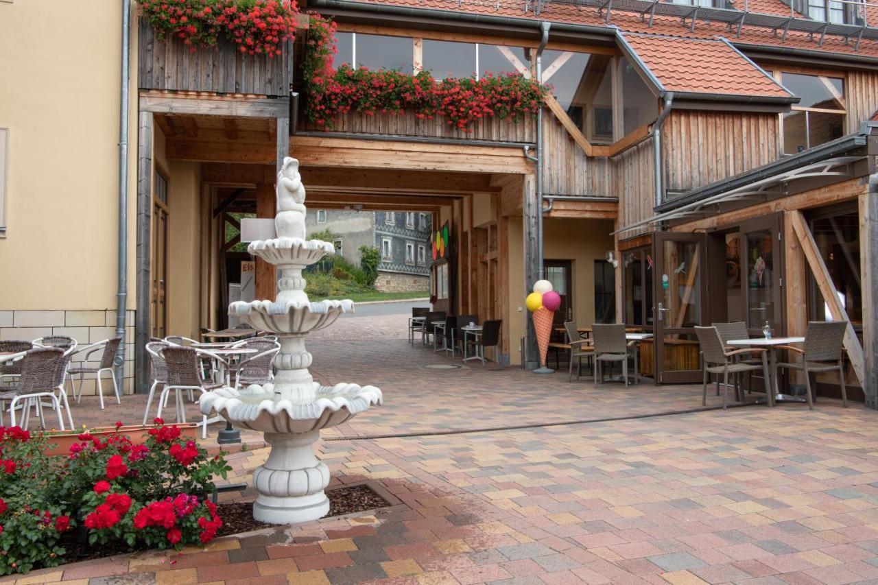 Pension-Café-Libelle Elxleben bei Arnstadt Esterno foto
