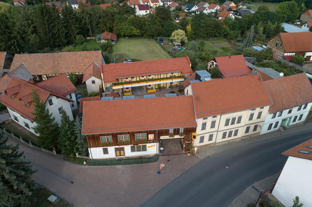 Pension-Café-Libelle Elxleben bei Arnstadt Esterno foto